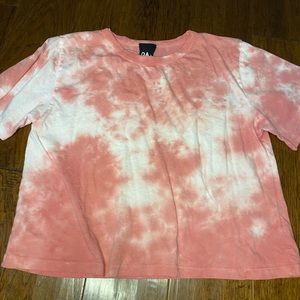 Pink Tie Dye Crop top